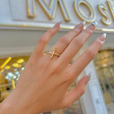 خاتم حرف عربي ذهبي