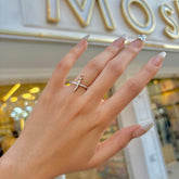 خاتم حرف عربي فضي