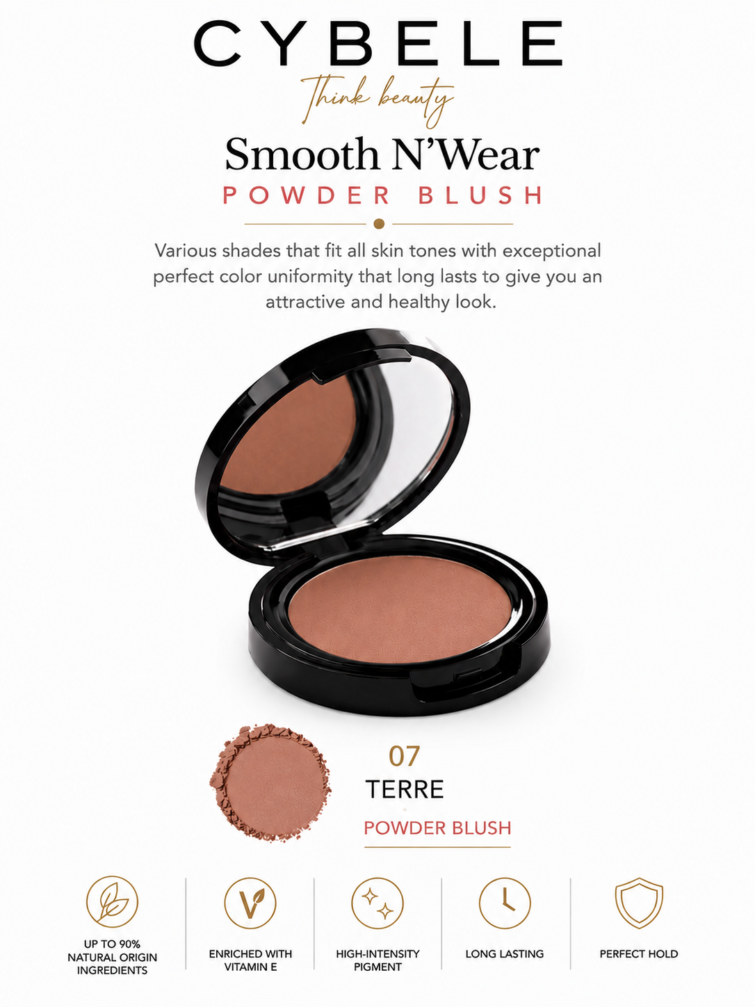 Cybele Smooth N’ Wear powder Blush