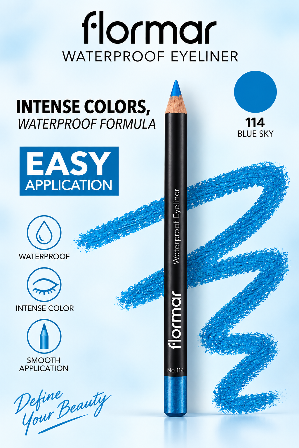 Flormar Waterproof Eyeliner