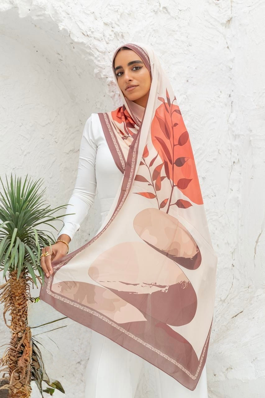 طرحة شيفون ديجيتال