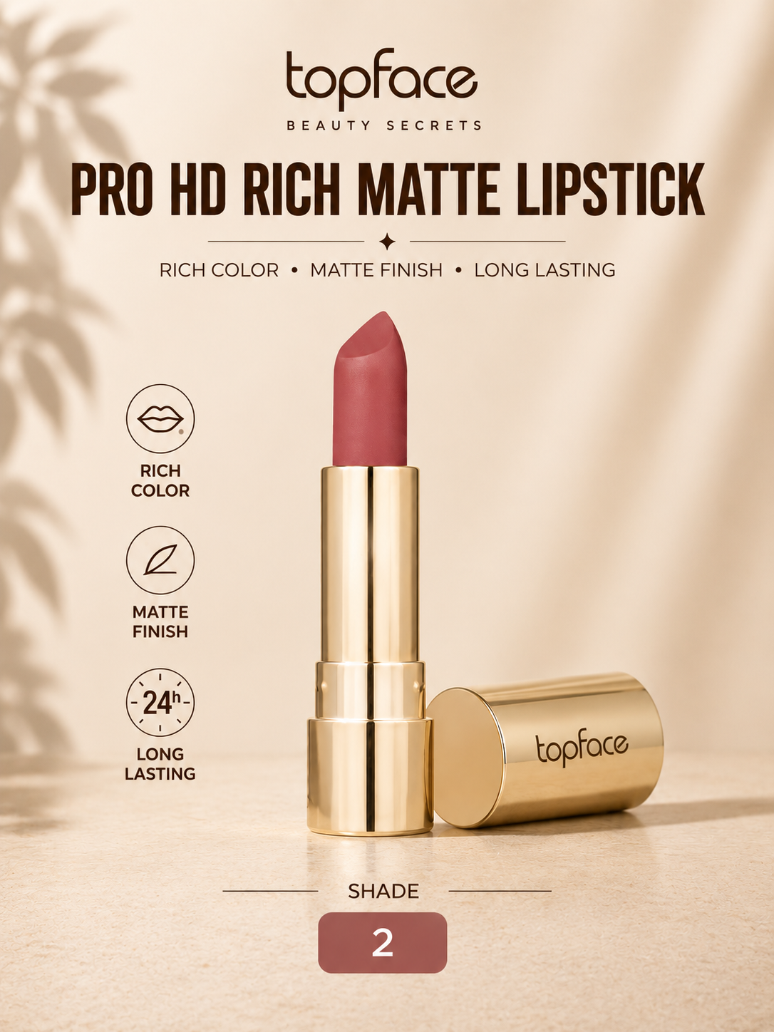 Topface prohd rich matte lipstick Secondary image