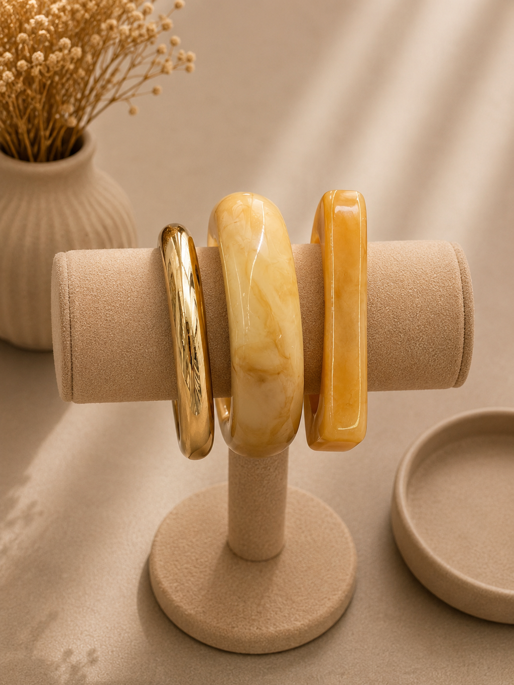 Golden Marble Bangle