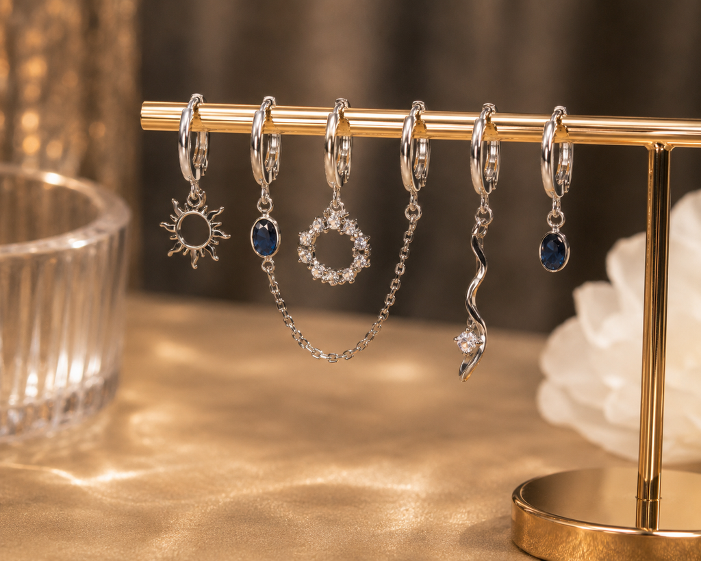 Charm Drop  | Hoops