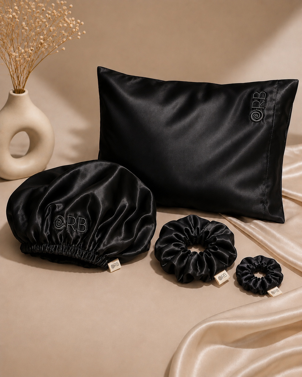 Midnight Satin Set