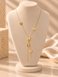 Golden Butterfly Drop Necklace 🦋