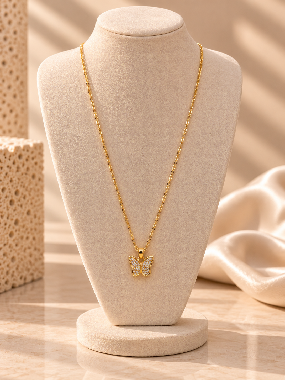 Crystal Butterfly Necklace