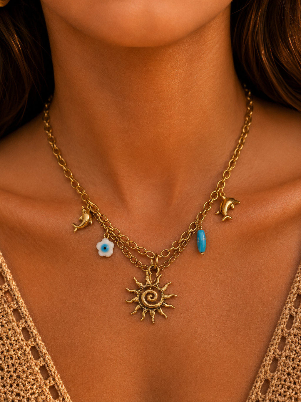 Sun rise necklace | Accessories
