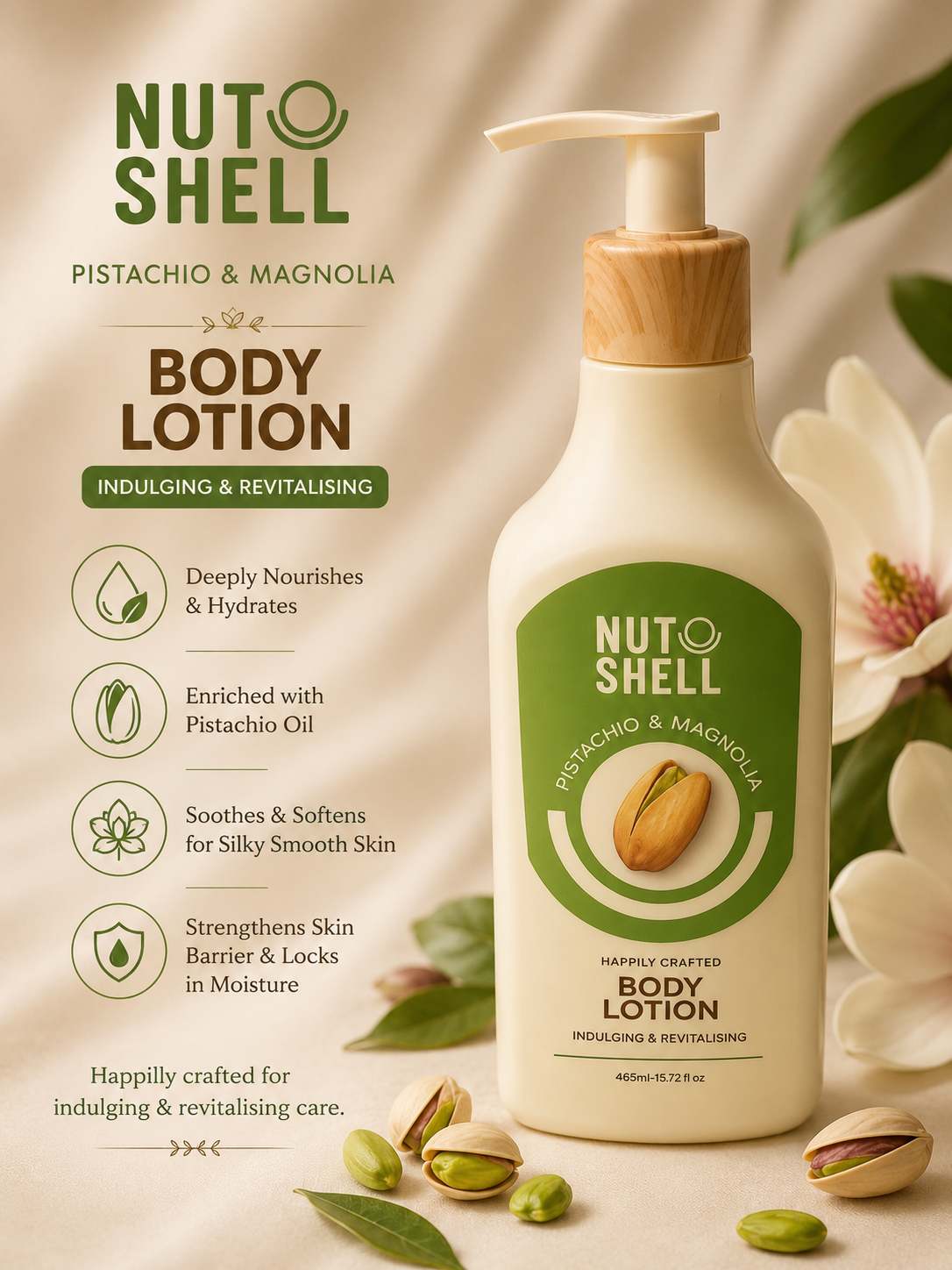 Nutshell - Macadamia & Rose Water - Body Lotion