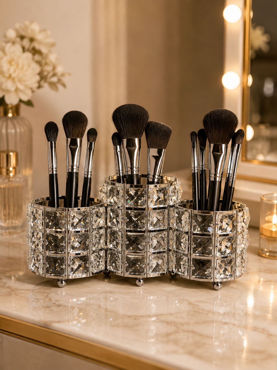 Crystal Glam Makeup Organizer