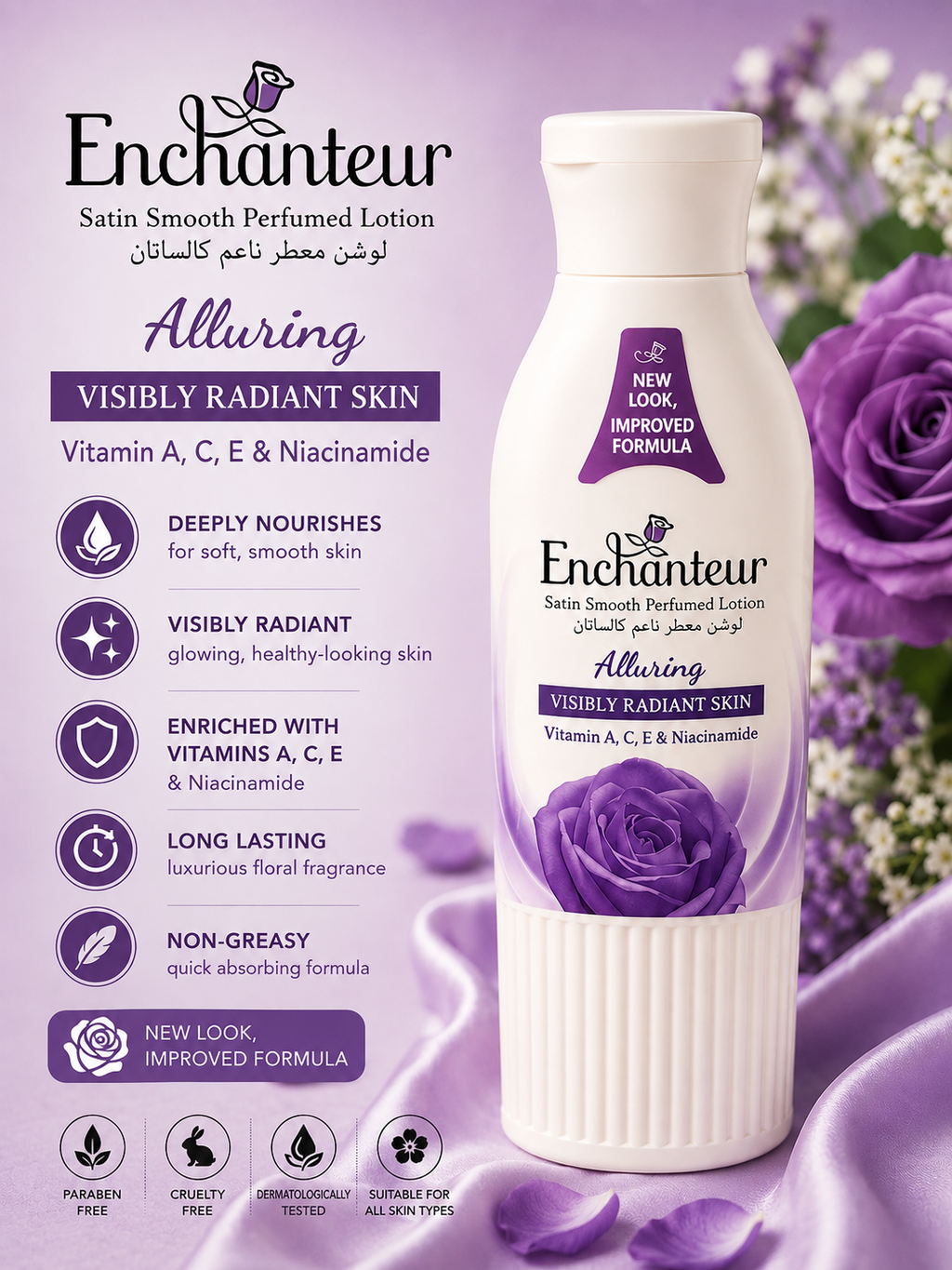Enchanteur Perfume Lotion 250ml
