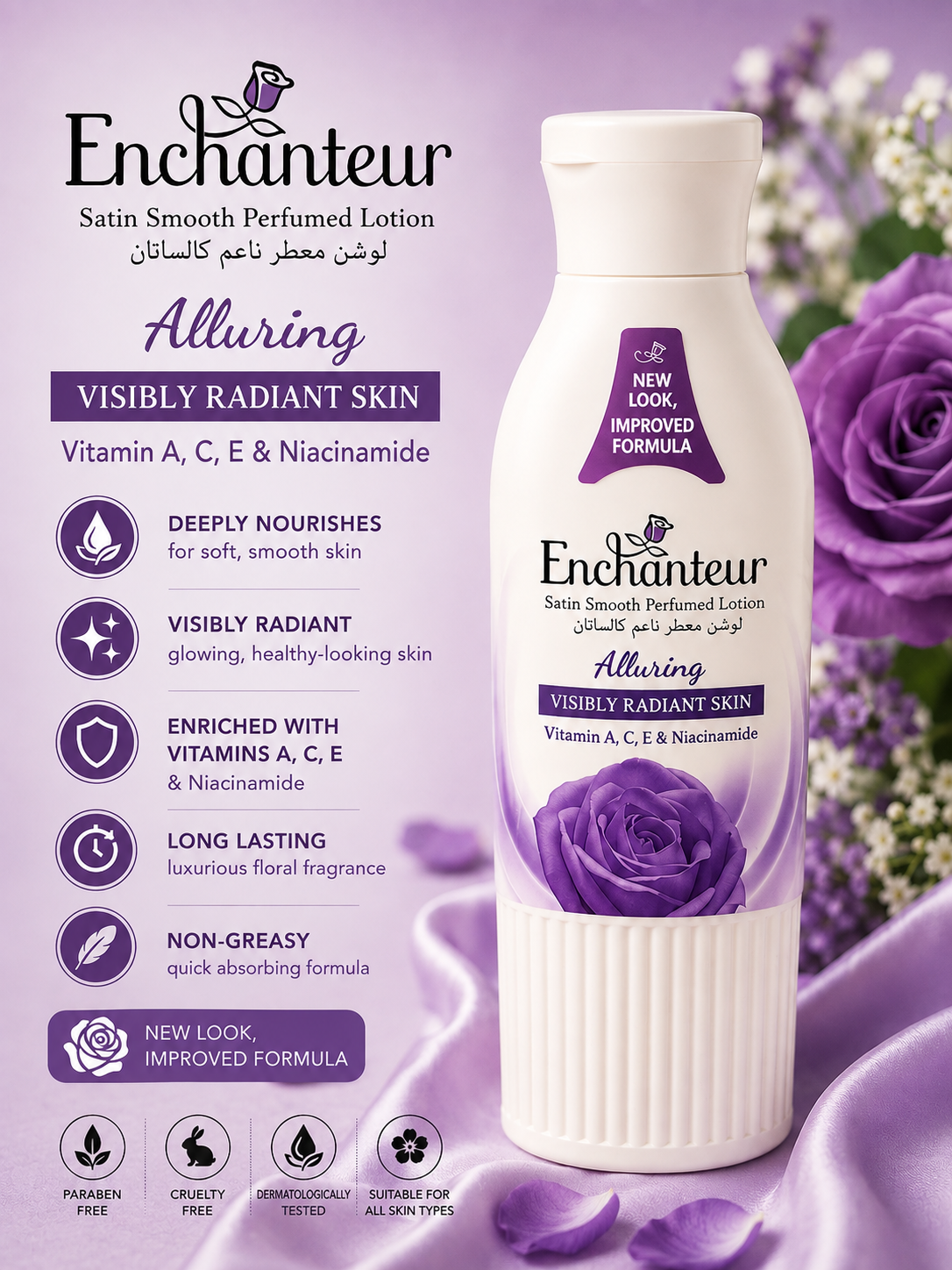 Enchanteur Perfume Lotion 250ml