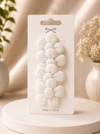 Cloudy Bow Hair Clips