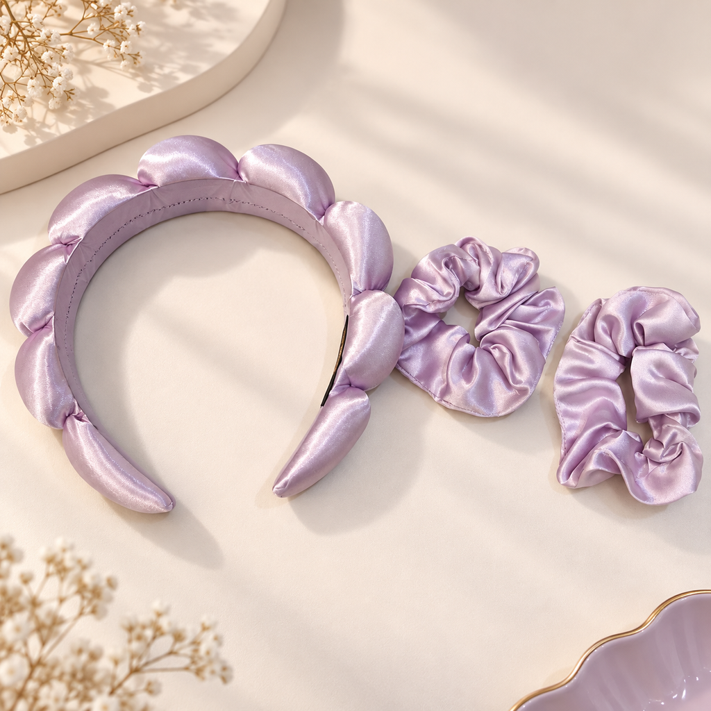 Satin Bloom Hair Set 🌸