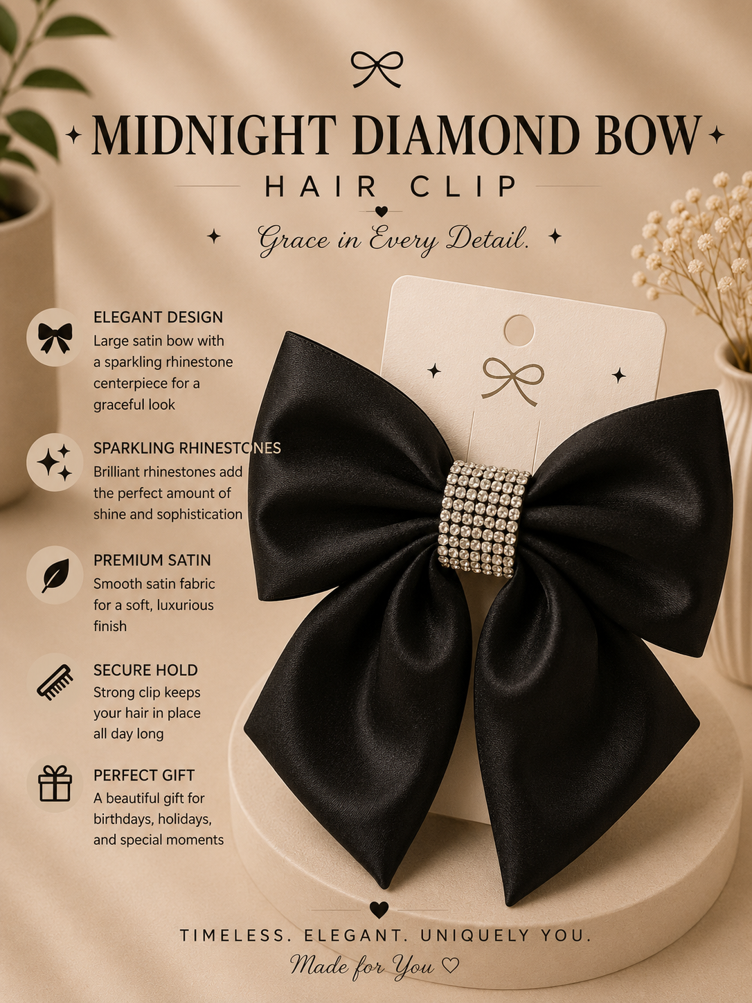 Luxe Satin Bow