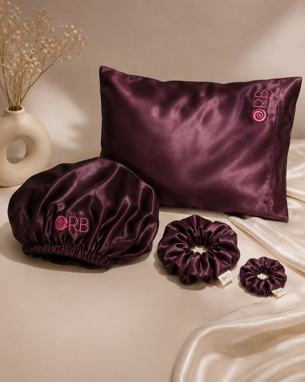 Midnight Satin Set