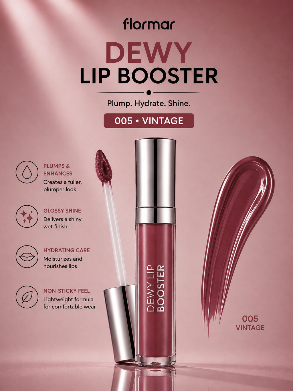 Dewy lip booster