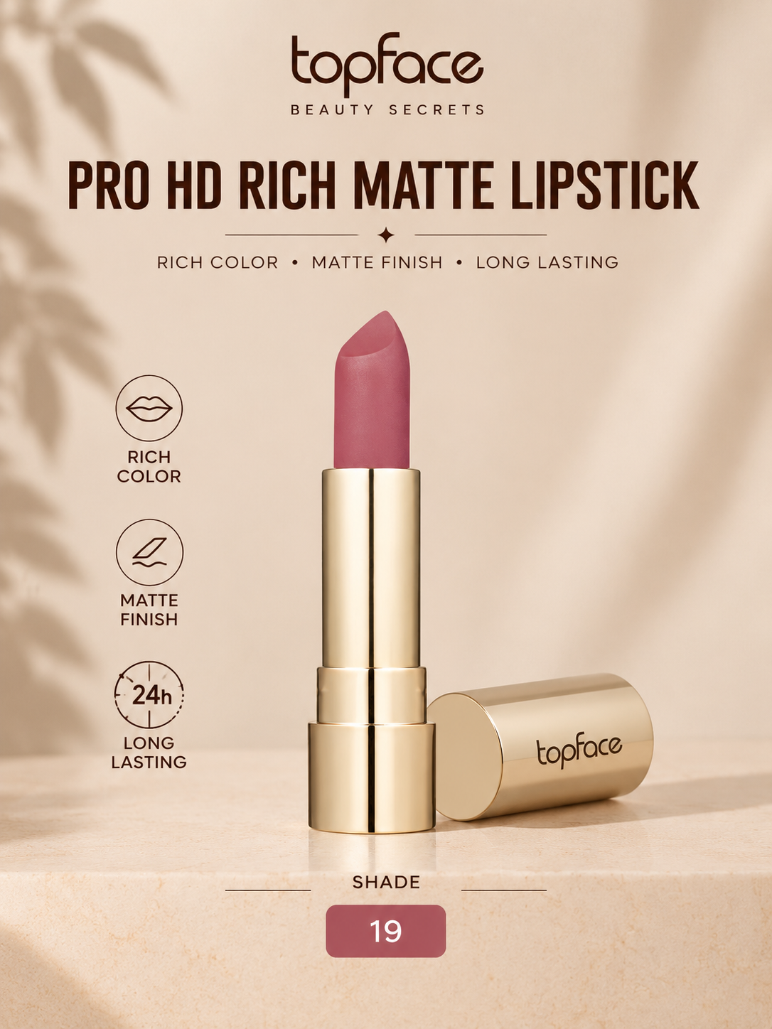 Topface prohd rich matte lipstick Main image