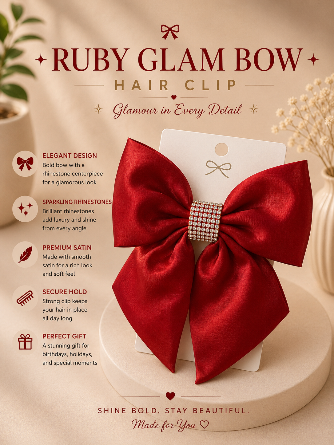 Ruby Glam Bow الصورة الرئيسية