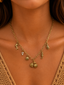 Golden gold necklace | Accessories