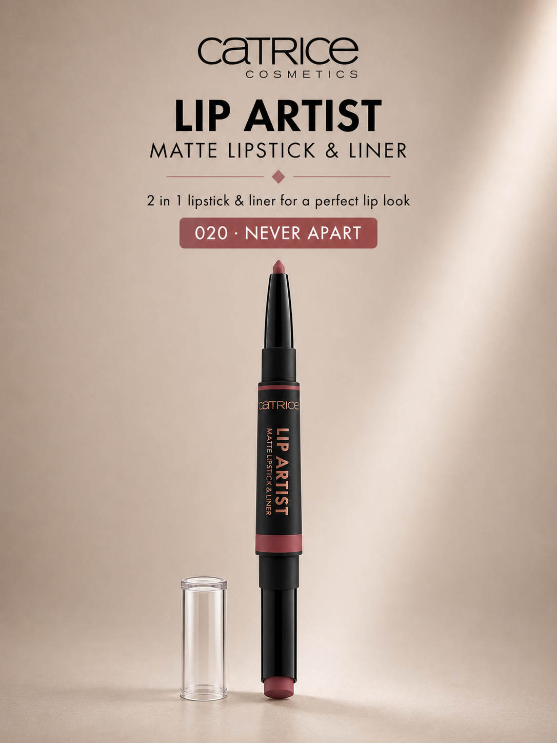 Catrice 
Lip Artist Matte Lipstick & Liner