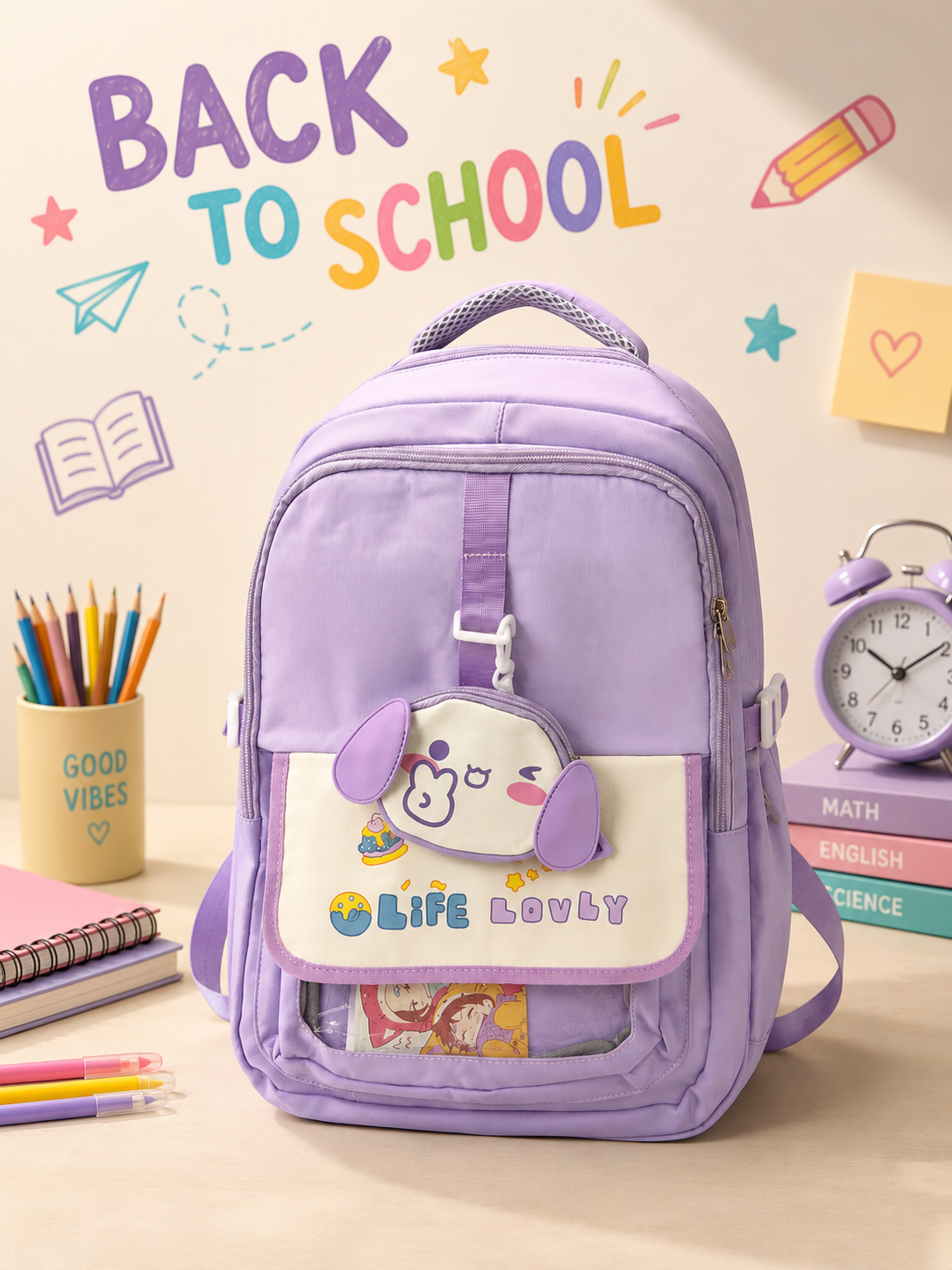 Lovely School Backpack الصورة الرئيسية