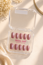 Blush Glow Short Press-On Nails