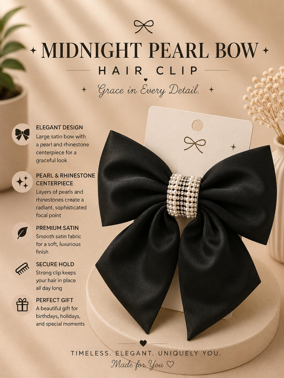 Luxe Satin Bow