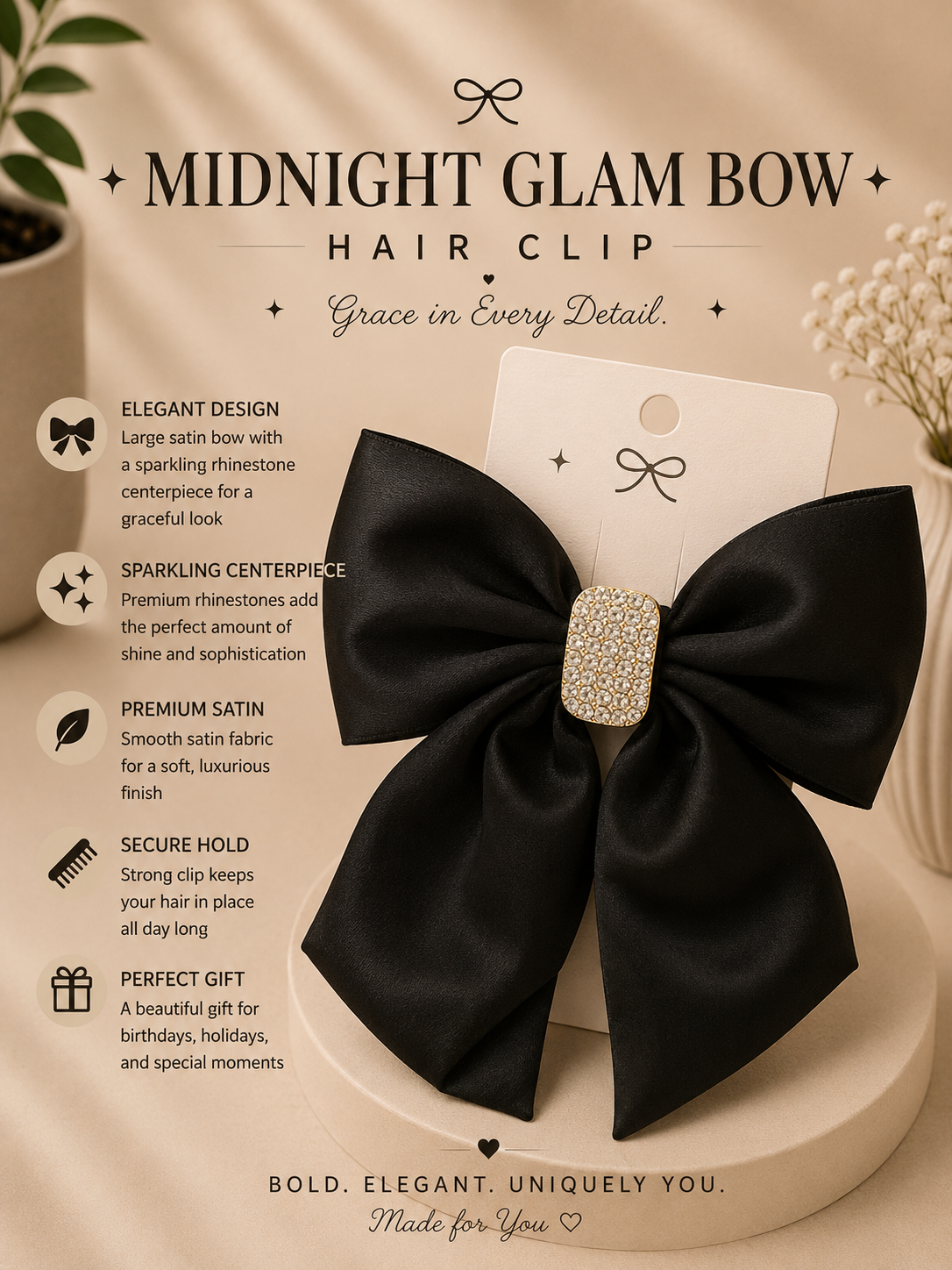Luxe Satin Bow