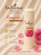 EnchantEUr Romantic Talc Fragrance Powder, 125 G,