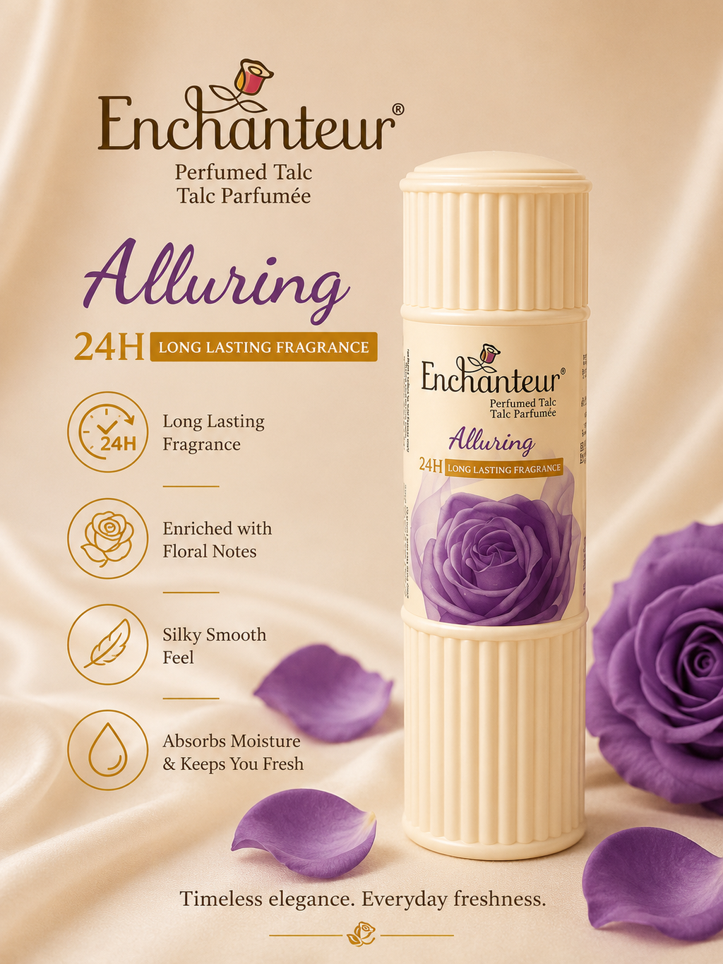 Enchanteur Romantic Perfumed Talc - 250 g