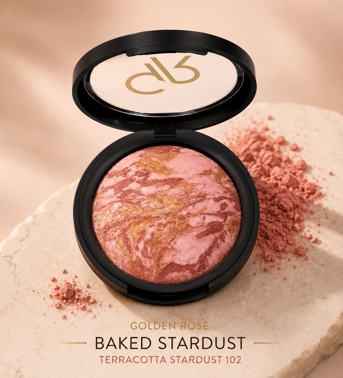 Golden Rose Baked Stardust