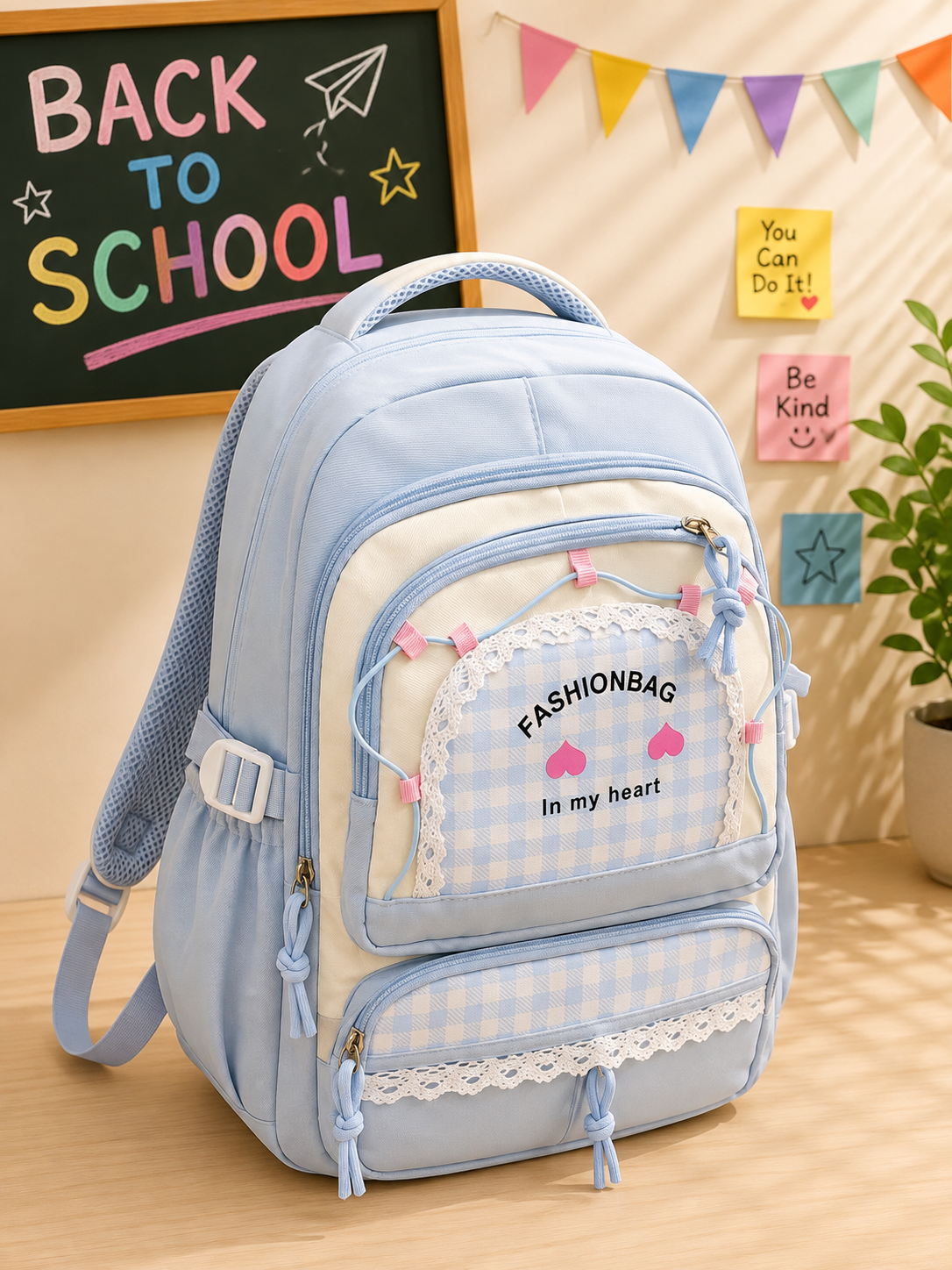 Fashion Heart School Backpack
