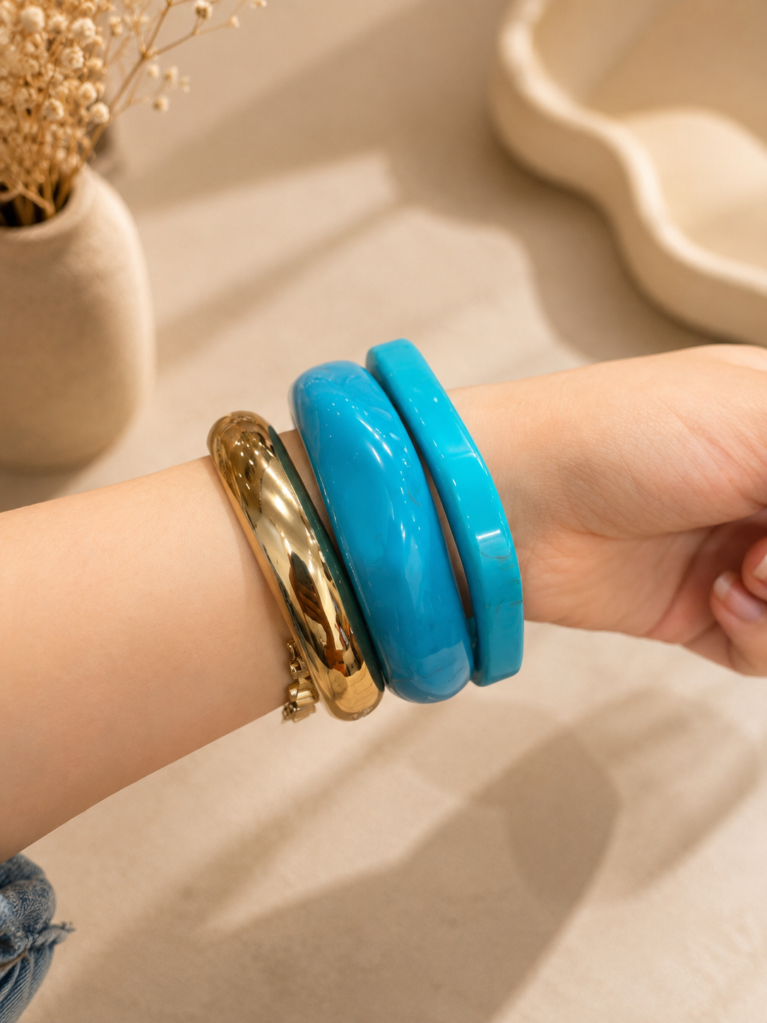 Blue Twin Bangles Main image