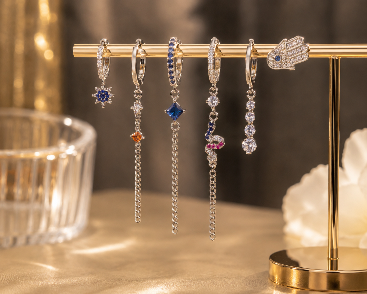 Charm Drop  | Hoops