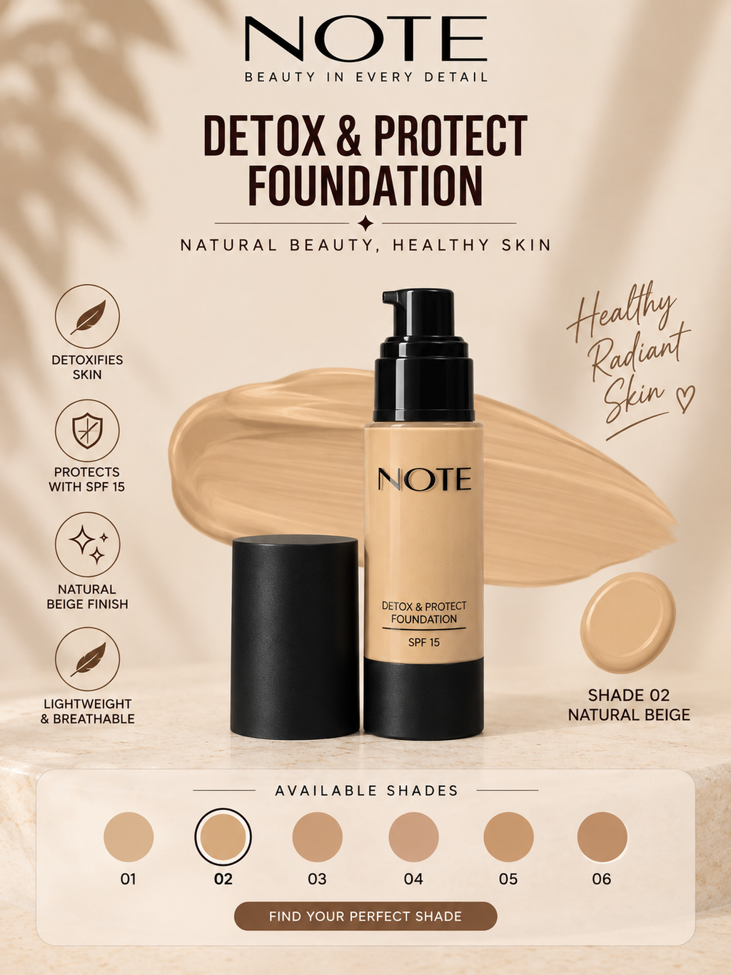 Note Detox & protect foundation