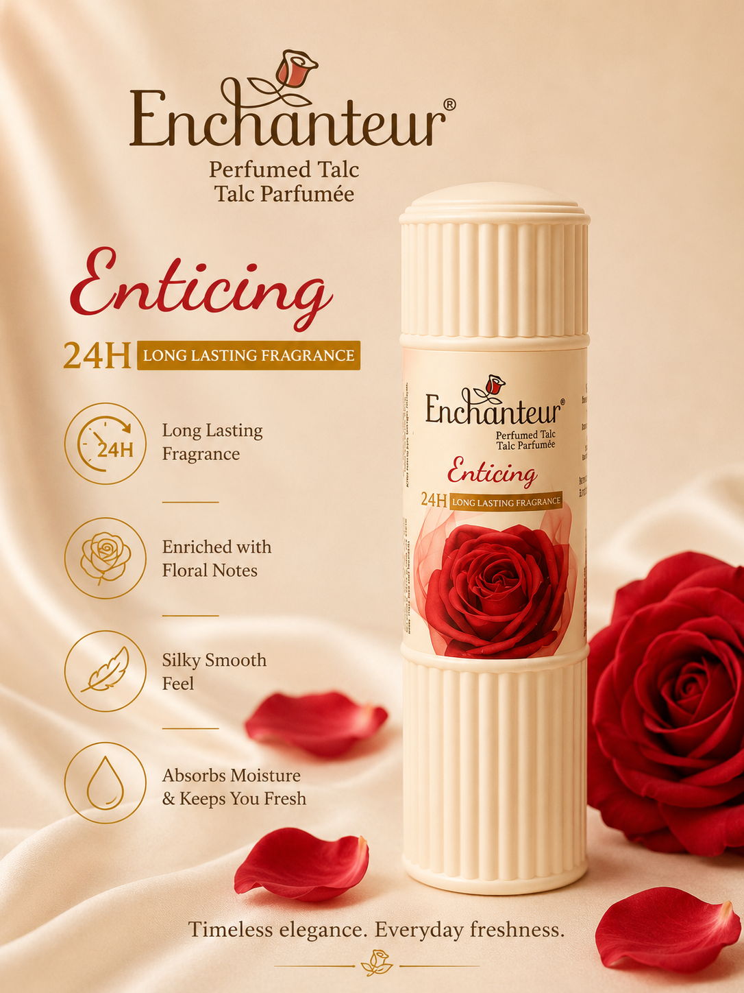 Enchanteur Romantic Perfumed Talc - 250 g