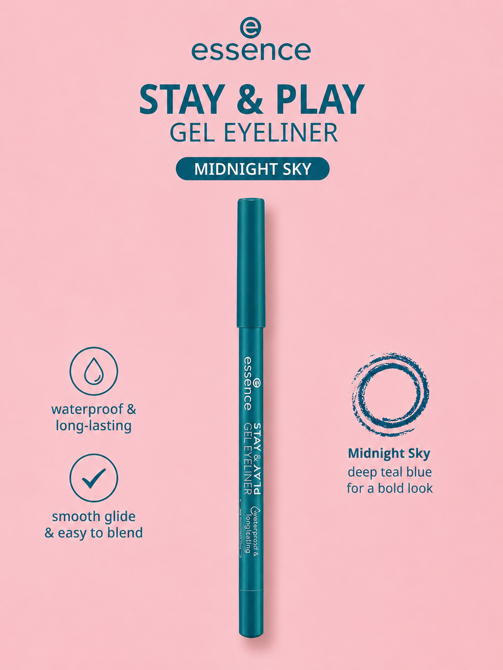 Essence 
STAY & PLAY GEL EYELINER