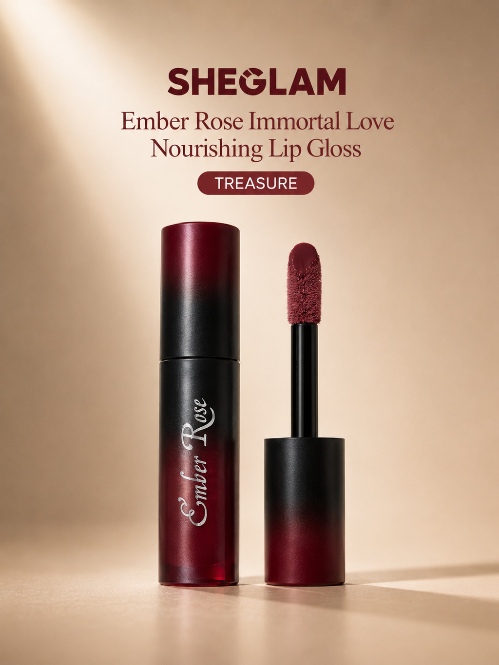 SHEGLAM Ember Rose Immortal Love Nourishing Lip Gloss