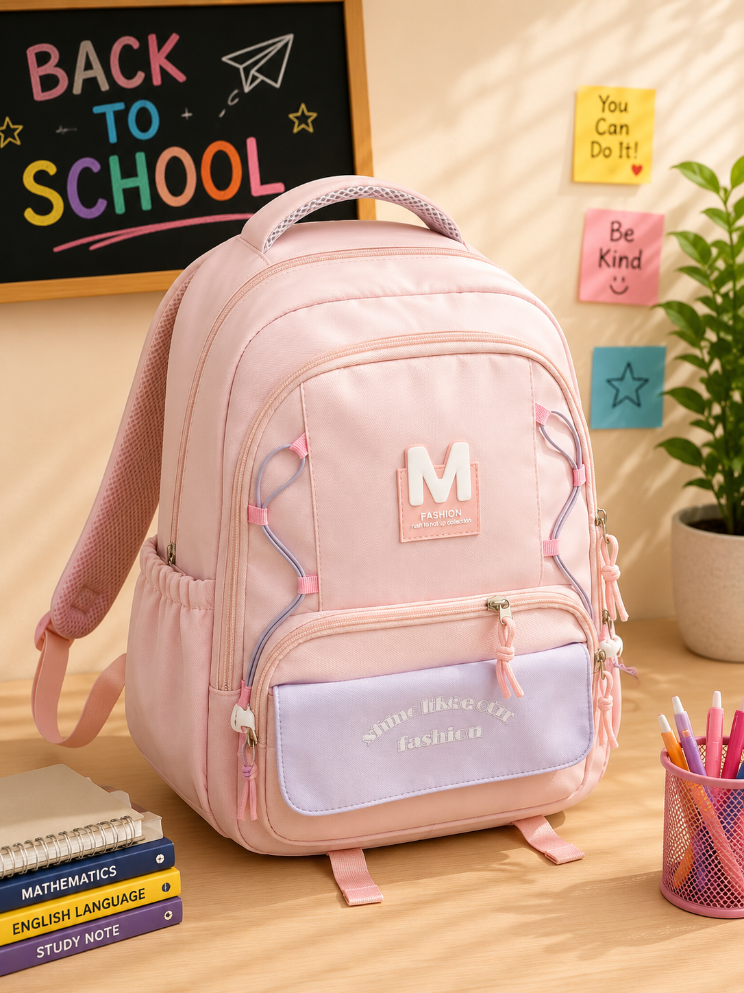 Pastel Star School Backpack
