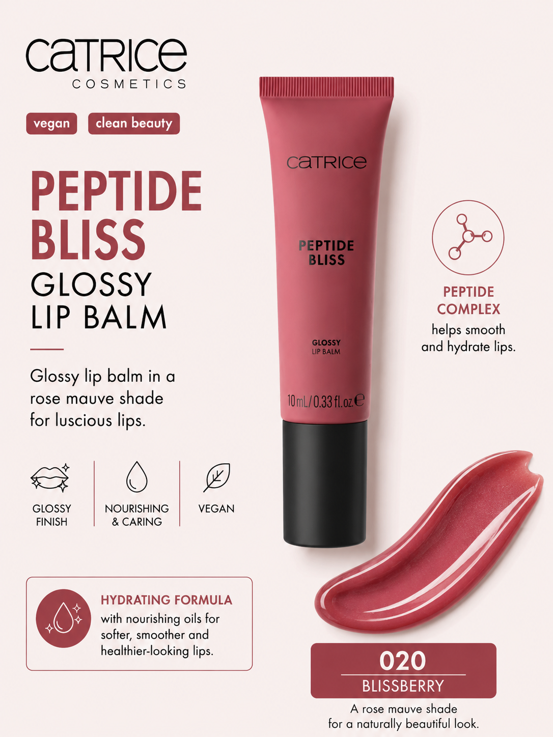 Catrice 
Peptide Bliss Glossy Lip Balm