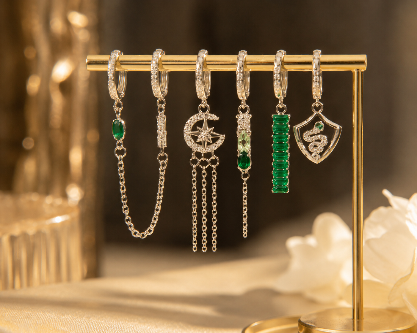 Charm Drop  | Hoops