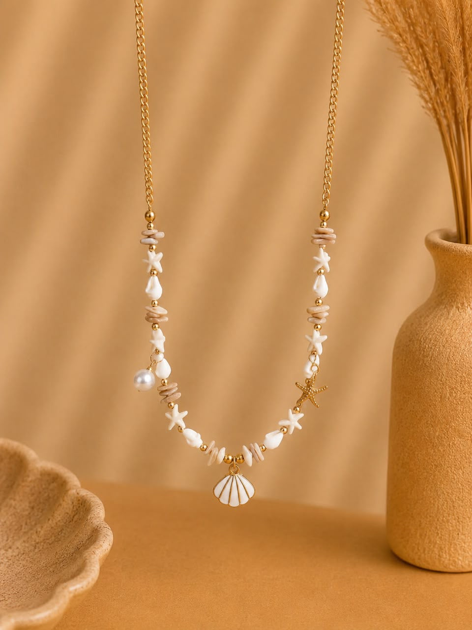 Seashell Charm Necklace