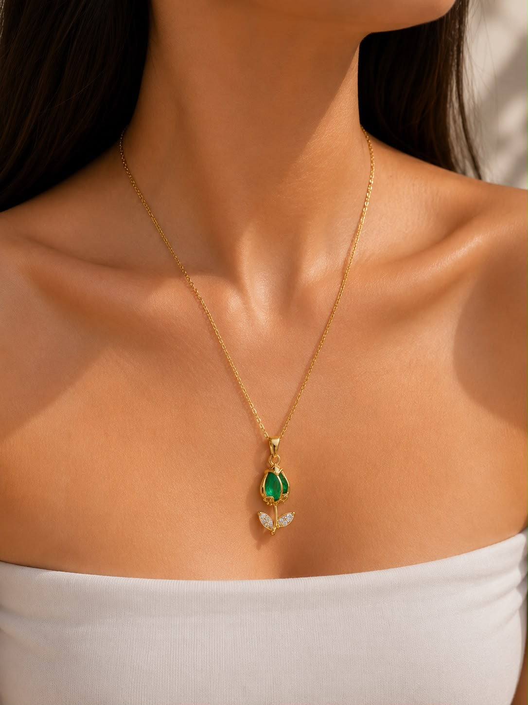 Green Dimond Necklace