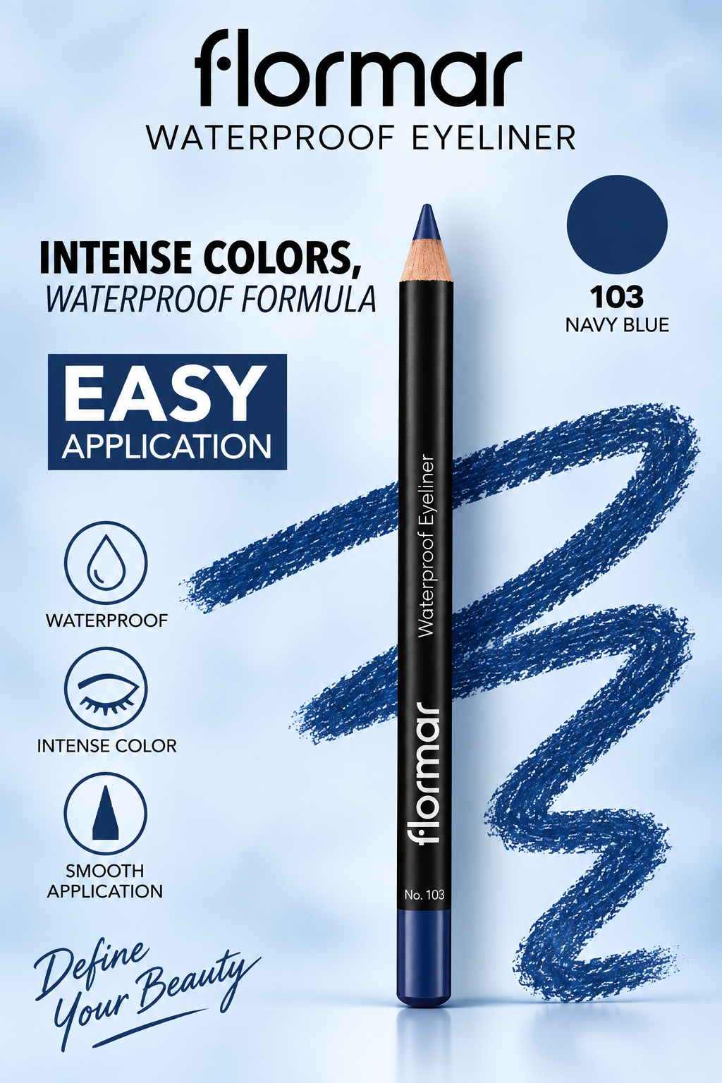 Flormar Waterproof Eyeliner