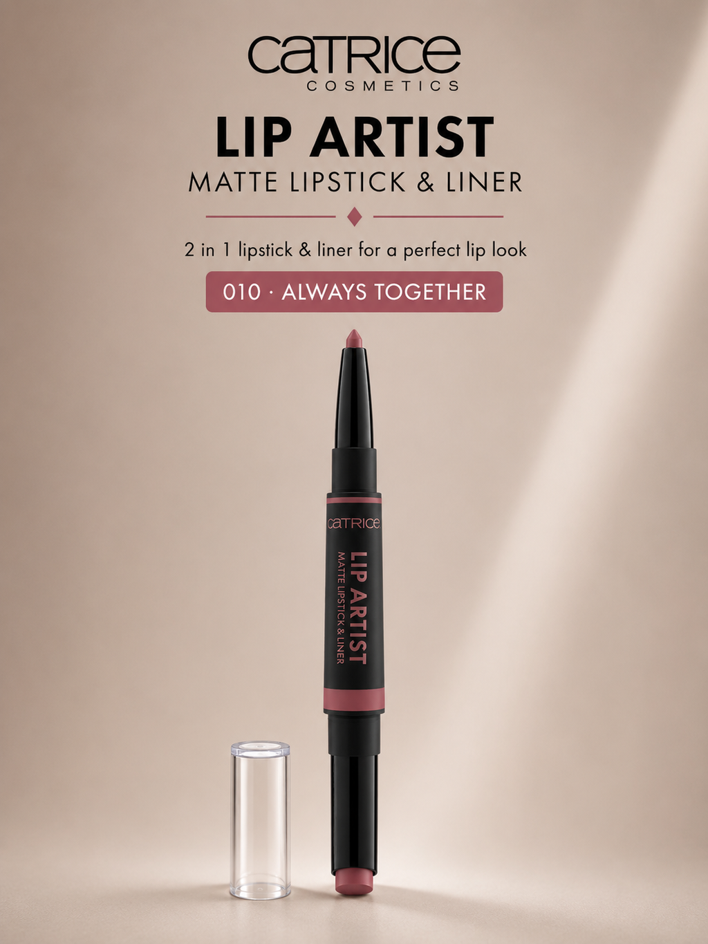 Catrice 
Lip Artist Matte Lipstick & Liner