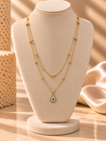 Turquoise Evil Eye Layered Necklace