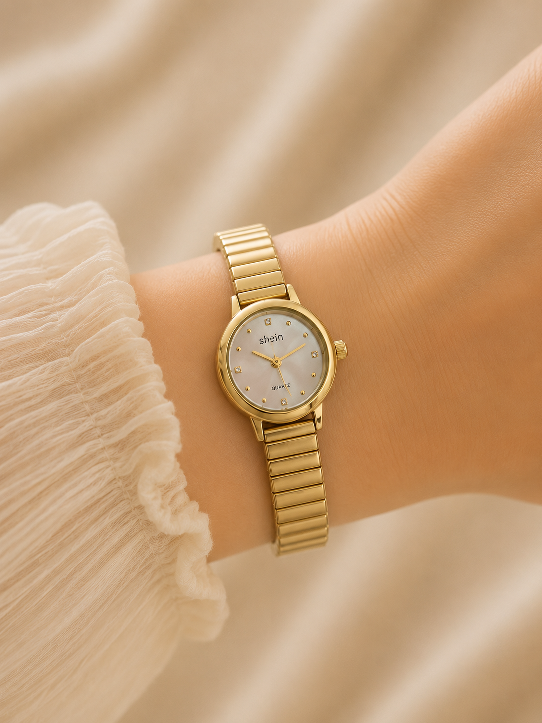 Golden Pearl Watch |Accessories