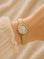 Golden Pearl Watch |Accessories