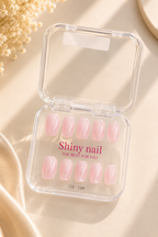 Blush Glow Short Press-On Nails